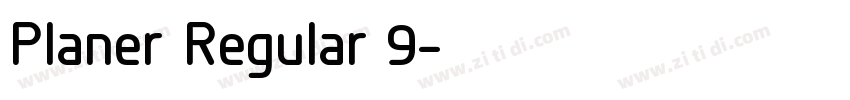 Planer Regular 9字体转换